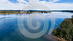 Drone shot of Blackman Point in Port Macquarie, New South Wales, Australia