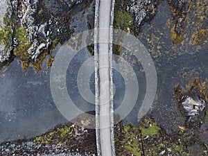 Drone shot of Eilean Donan Castle, Scotland