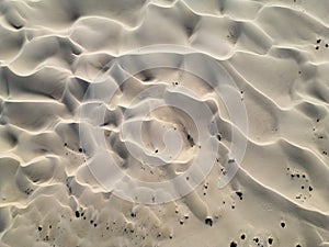 Drone shot, Imperial Sand Dunes in southern California