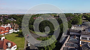 Drone shot of Lady Lever Art Gallery and Port Sunlight