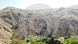 Drone shots of Garni, Armenia