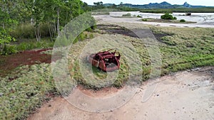 Drone Sweep Of Sugar Cane Fields