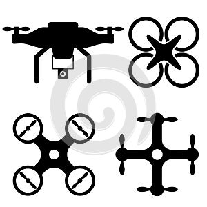 Drone and UAV icons photo