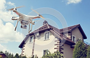 Drone usage. private property protection or real estate check