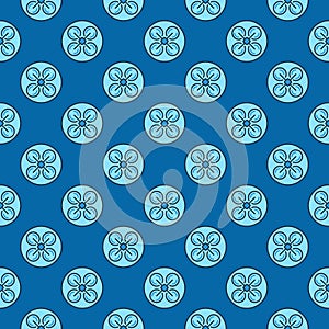 Drone vector Multirotor concept colored round seamless pattern