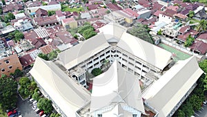 Drone view of bulding in Pekanbaru, Riau