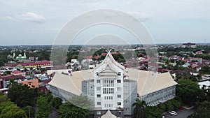 Drone view of bulding in Pekanbaru, Riau