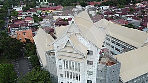 Drone view of bulding in Pekanbaru, Riau