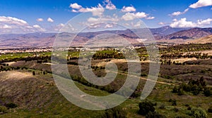 Drone View Of Chapman Hills Looking Towards the San Gabriel Valley