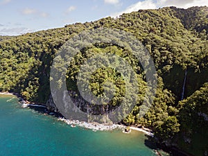 Drone View on Cocos Island, Costa Rica