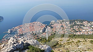 Drone view Dubrovnik Croatia aerial