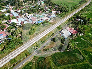 Drone view Malays village