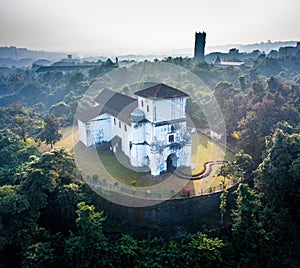 Aerial View of Our Lady of The Rosary church in Goa India photo