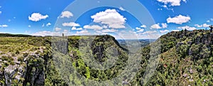 Drone view of the Pinnacle Rock at Graskop in South Africa