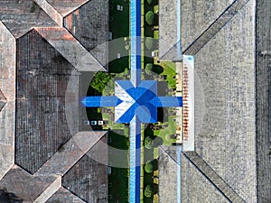 Drone view of a structure of building in ILP Mersing