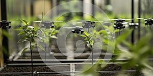 Drones, agriculture, AI, robotics: sustainable future farming-tech photo