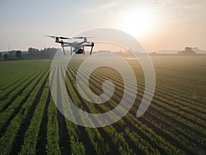 Drones equipped with multispectral sensors fly over crops providing farmers with uptodate reflections of the overall