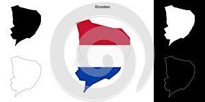 Dronten outline map