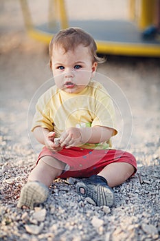 Drooling Cute Baby Girl