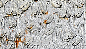 Drooping Crocuses carved in Headstone