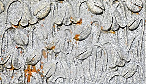 Drooping Crocuses carved in Headstone photo