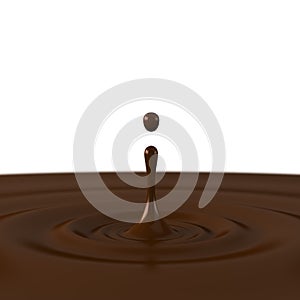 A drop of chocolate