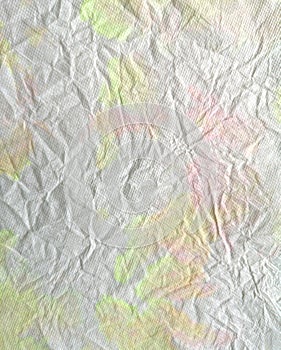 Drop the color on to the tissues Permeate rough surface paper for background colorful texture