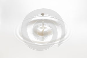 Drop created splash with circle ripple
