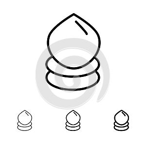Drop, Eco, Ecology, Environment Bold and thin black line icon set