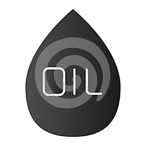 Drop flat icon. Chemical fuel droplet, oil and gas logo. Fuel industry vector design concept, gradient style pictogram