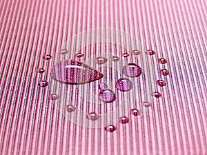 Drop among heart drops