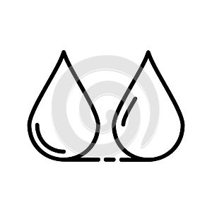 Drop icon or logo isolated sign symbol vector illustration