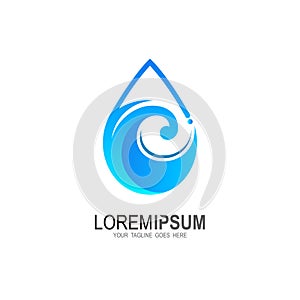 Drop Logo design vector template