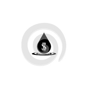 Drop Money logo template vector