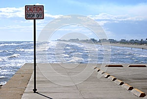 Drop off board walk end