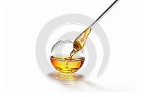 Drop Peanut oil falls from a pipette into 1690446194338 1