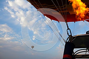 Drop process of balloon in Luxor