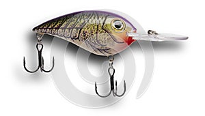 Drop shadow behind a crankbait for fishing