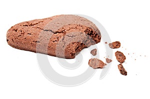 Drop shaped chocholate cookie
