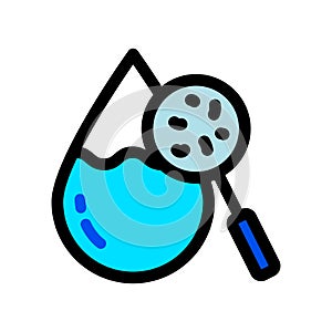 Drop water color icon