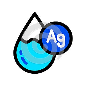 Drop water color icon