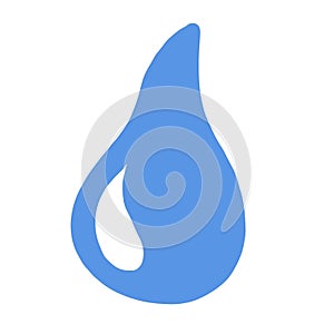Drop of water liquid wet water purity blue color of water fluidity transparent