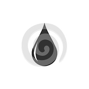 Drop Water or oil, Splash Water Icon Vector Logo Template, vector illustration isolated on white background