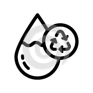 Drop water outline icon
