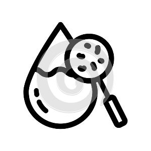 Drop water outline icon