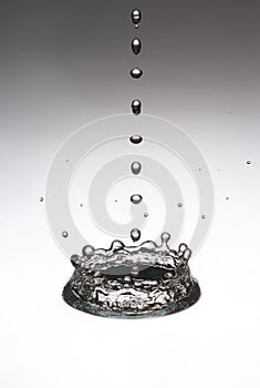 The drop, which falls into the water