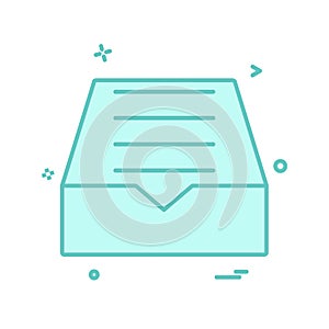 Dropbox icon design vector