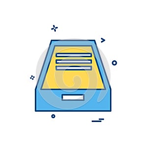 Dropbox icon design vector