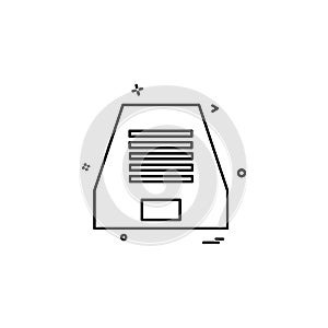 Dropbox icon design vector photo