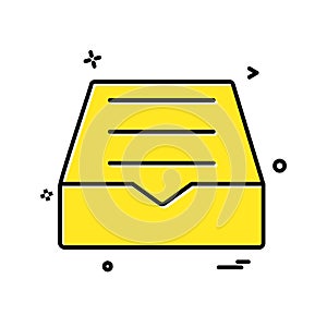 Dropbox icon design vector photo